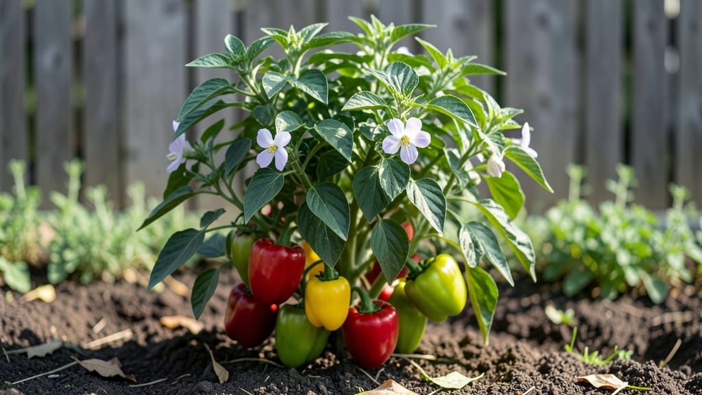 Growing Pepper Tips: Pole-Trained Spice Garden in Containers