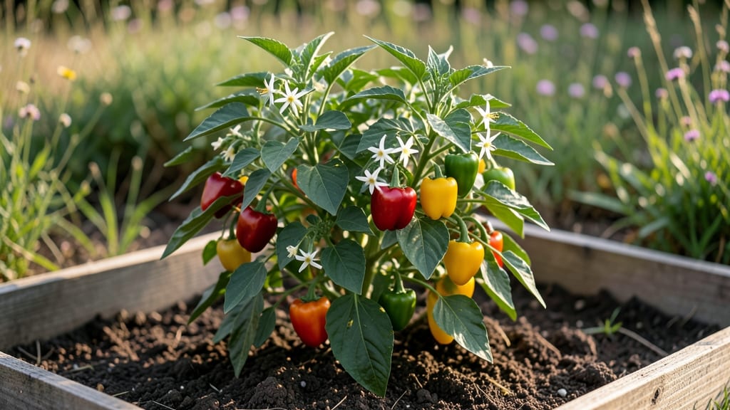 Mini Bell Pepper Mix: Dwarf Variety Blend for Small-Space Gardens