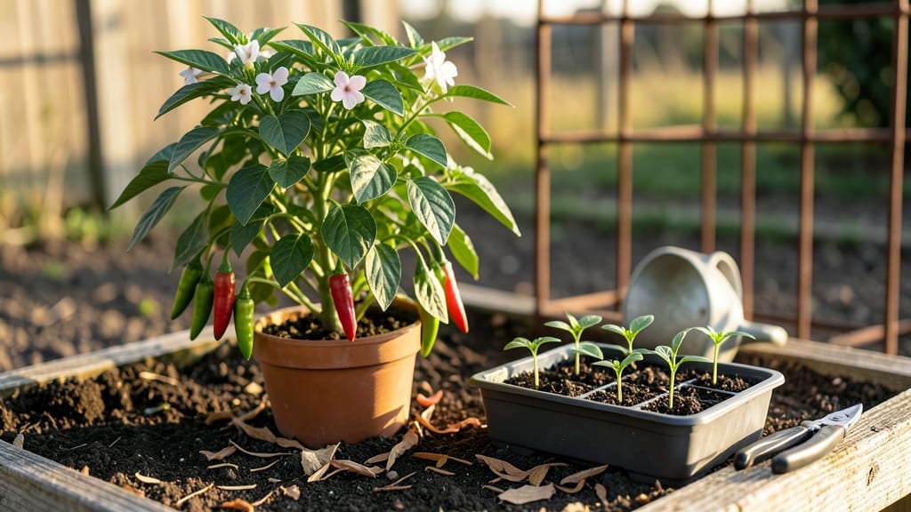 Planting Tabasco Peppers: Vertical Spice Garden for Small Spaces