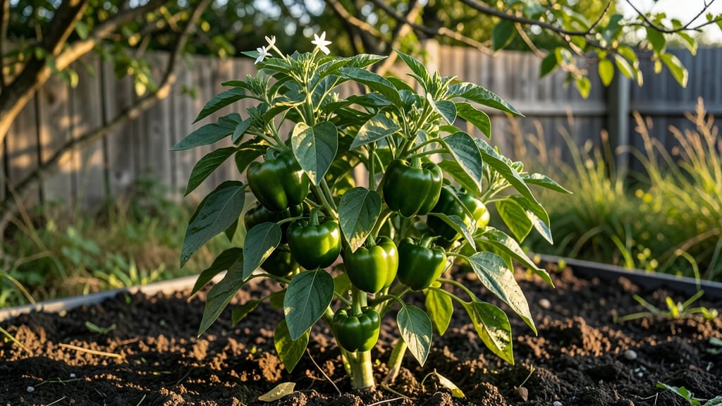 Italian Green Peppers Growing Guide: Pole-Trained Sweetness in 55 Days