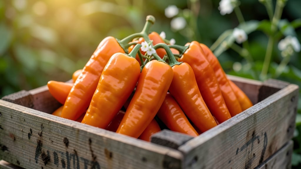 Orange Ghost Pepper (Bhut Jolokia Variant)