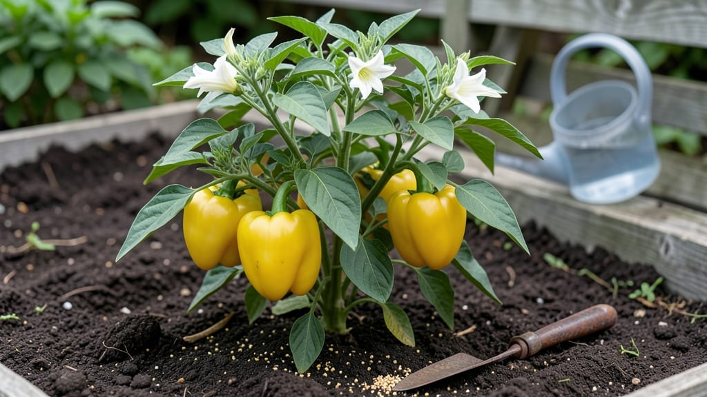 Golden Cal Wonder Bell Pepper: Vertical Growth Hack for Compact Gardens