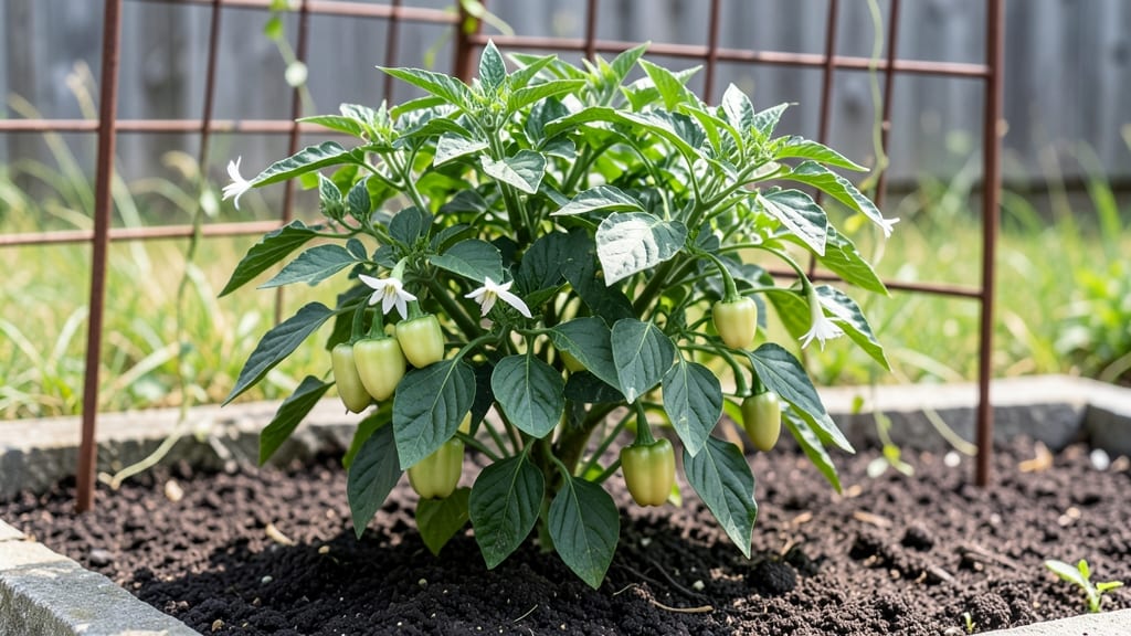 Hungarian Cheese Pepper Growing Guide: Pole-Trained Heat in 55 Days Without Bitterness