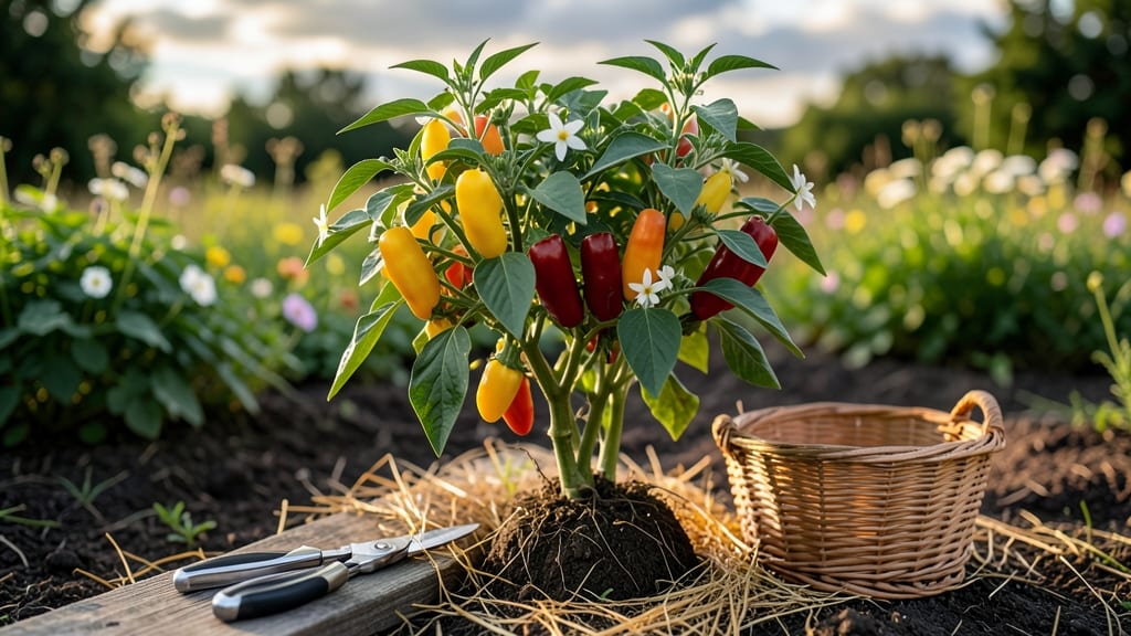 Hot Banana Peppers: Pole-Trained Spice in 60 Days Without Bitterness