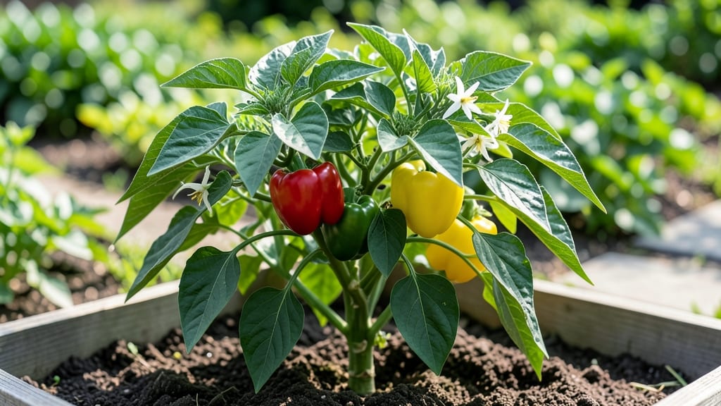 Square Foot Gardening Bell Peppers: Maximize Yield With Grid Precision Planting