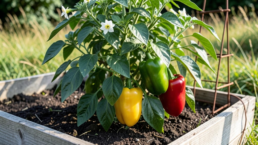 Keystone Giant Pepper Growing Guide: Pole-Trained Heat Without Bitterness in 60 Days