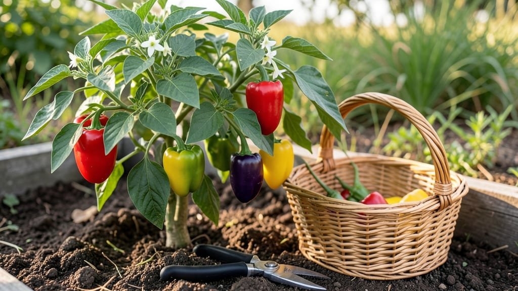 When to Pick Bell Peppers: Color-Coded Ripeness Chart for Perfect Flavor