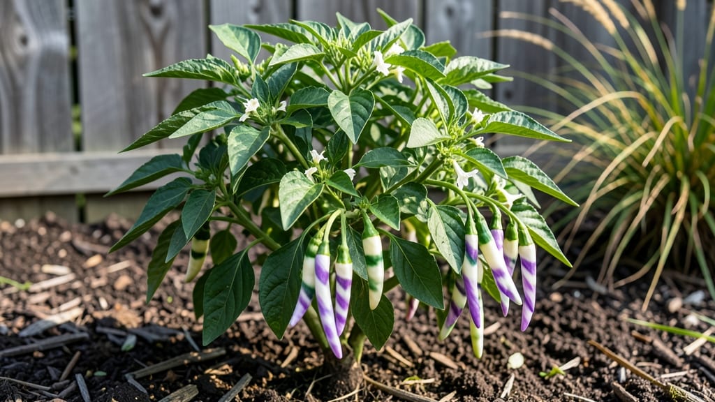 Zinnia and Peppermint Stick Plants: Pole-Trained Beauty for Vertical Gardens
