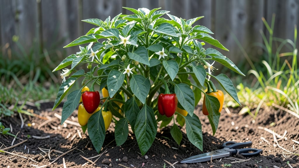 Full-Grown Pepper Plants: Pruning Secrets to Maximize Yield and Size