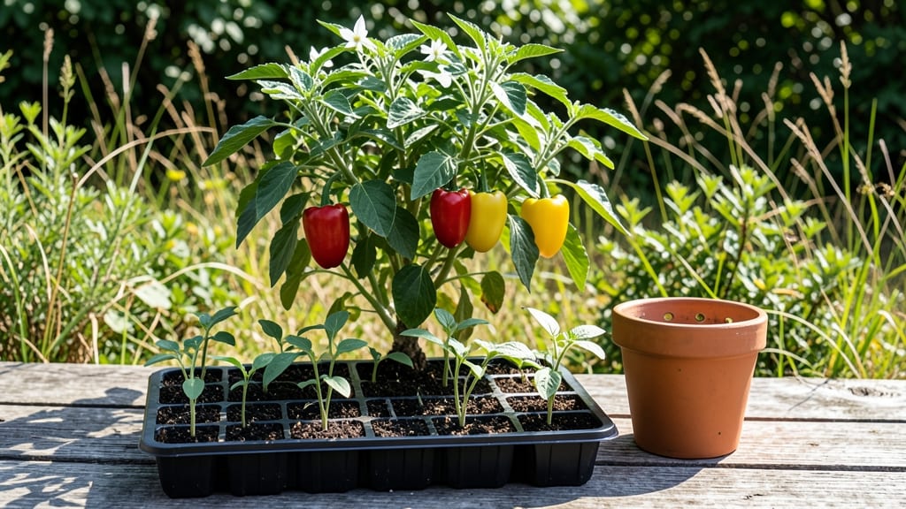 How to Plant Pepper Plants in Containers: Pole-Trained Success in Compact Spaces