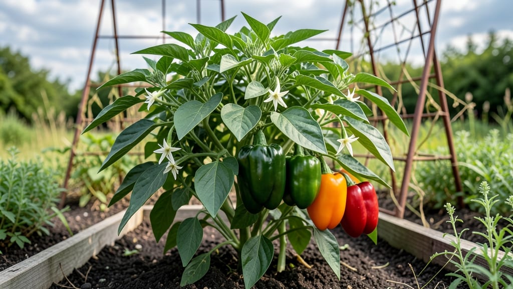 Apocalypse Pepper Plants: Pole-Trained Heat in 55 Days Without Bitterness