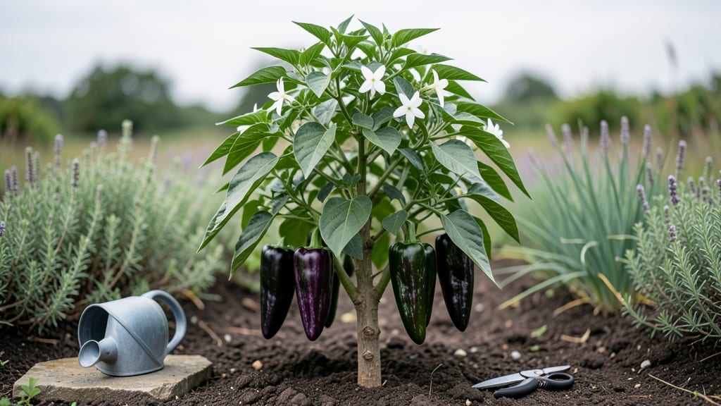 Giant Marconi Sweet Pepper Plants: Vertical Harvesting Secrets for 15-Foot Poles