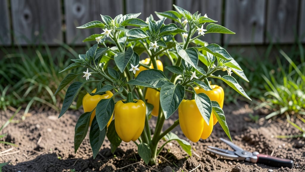 Sweet Yellow Peppers Growing: Pole-Trained Varieties That Triple Your Harvest Space