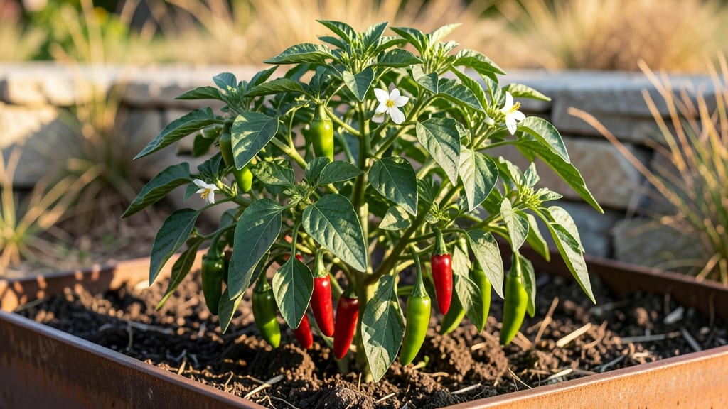Jalepeno Pepper Plant: Pole-Trained Heat in Compact Gardens