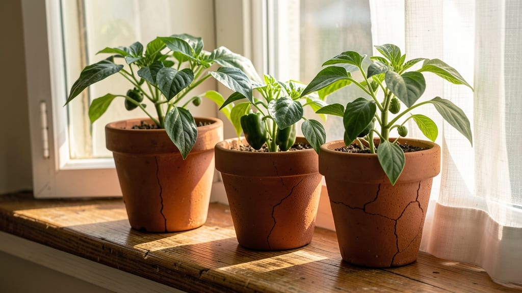 When to Bring Potted Peppers Indoors at Night