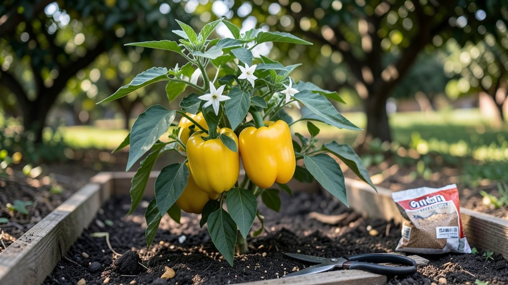 Golden California Wonder Peppers Recipe: Pole-Trained Sweetness in 55 Days Without Bitterness