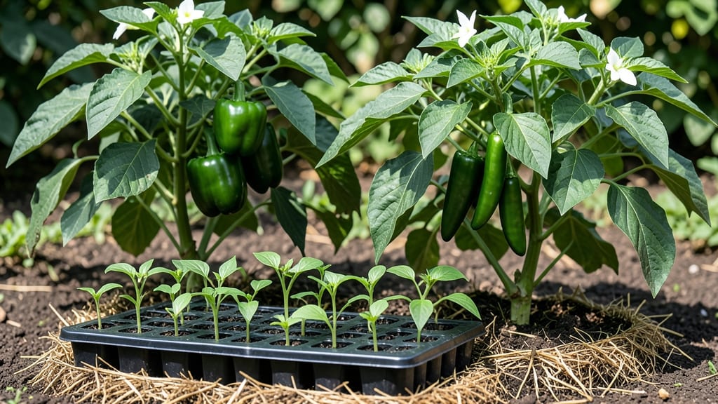 Can Bell Peppers and Jalapenos Be Planted Together: Space-Saving Duo That Thrives Together