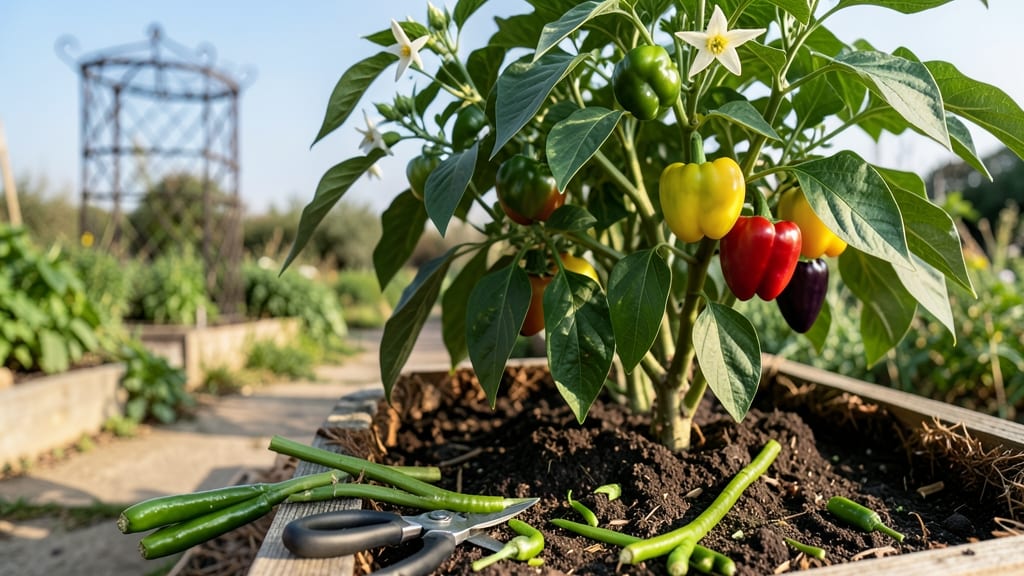 How to Trim Green Pepper Plants: Pole-Trained Growth Secrets for Bigger Harvests