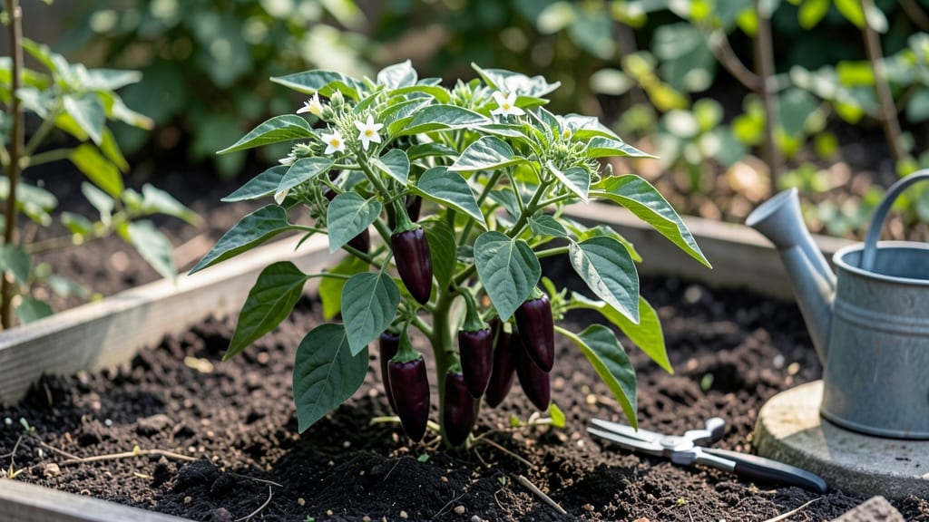 Purple Beauty Pepper Seeds: Vertical Growth Mastery for Compact Gardens