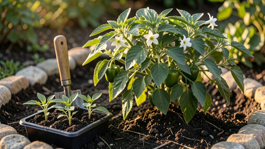 How to Plant Bell Pepper Plants: Pole-Trained Growth Hacks for Compact Gardens