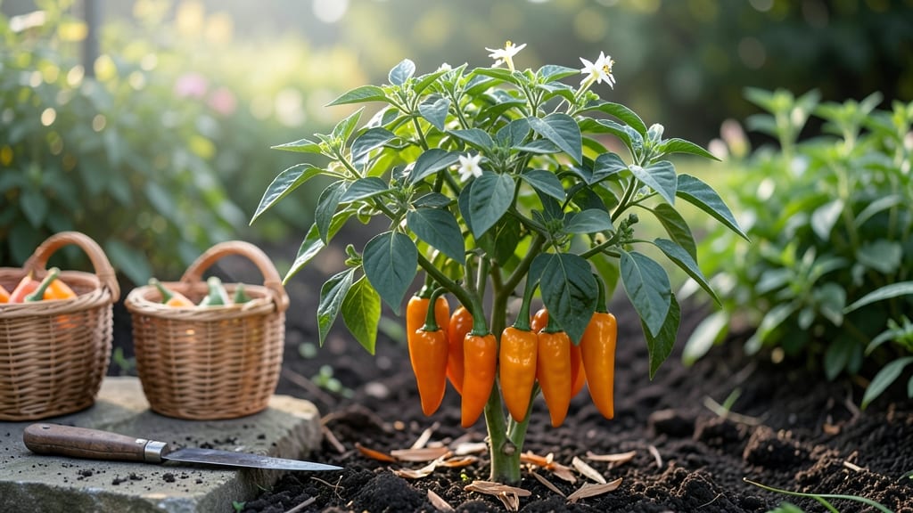 Harvesting Habanero Peppers: Gloves-On Technique for Maximum Yield