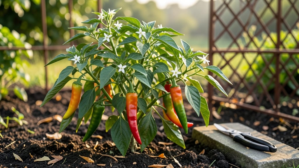 Dragon Roll Pepper Growing Guide: Pole-Trained Spice in Compact Gardens