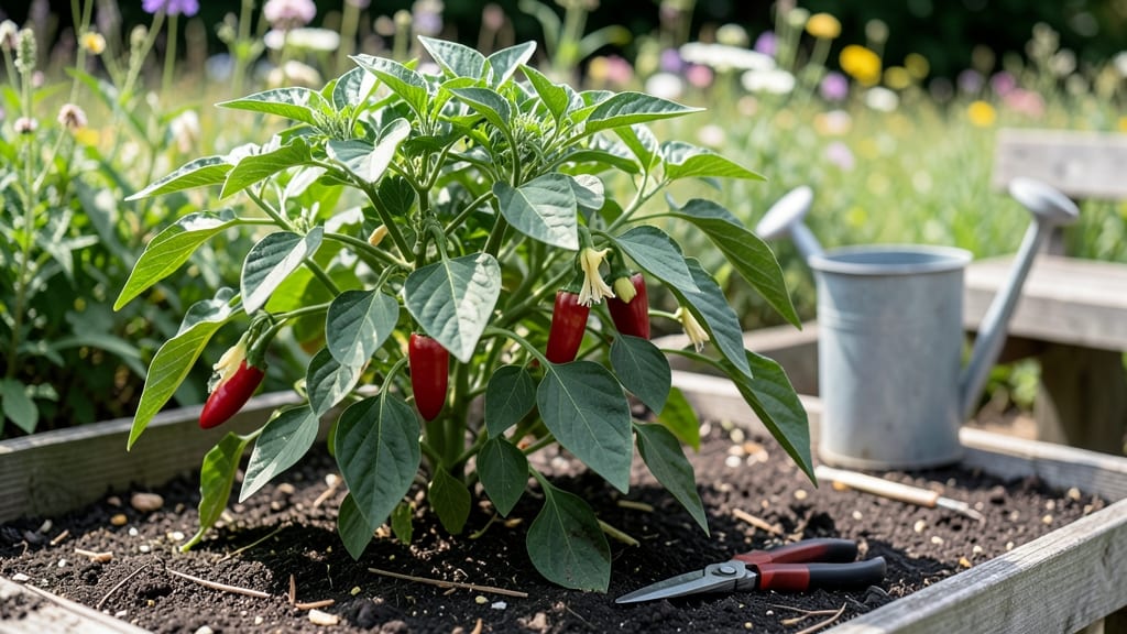 Red Jalepeno Pepper: Vertical Heat in Half the Space
