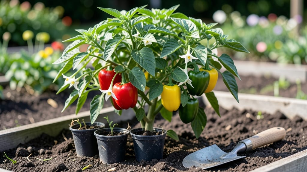 Pepper Planting Guide: Pole-Trained Varieties Thriving in 55 Days