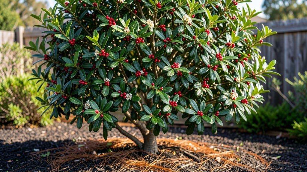 Brazilian Pepper Tree Hedge: Pole-Trained Spice Barrier for Privacy and Flavor