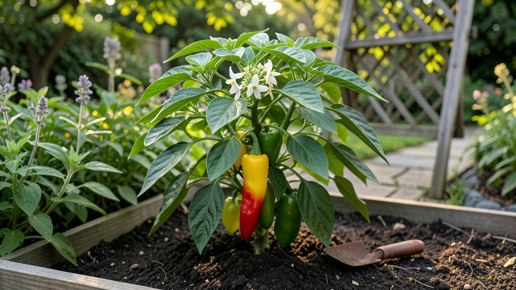 Tear Drop Peppers Growing Guide: Pole-Trained Sweetness in 55 Days