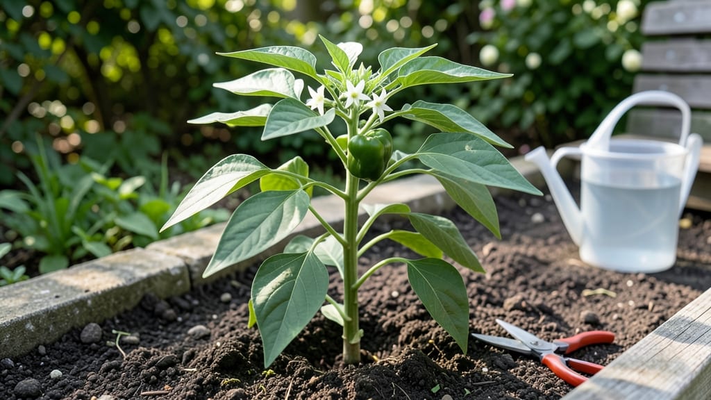 Young Pepper Plants: Vertical Heat Hacks for Compact Spaces