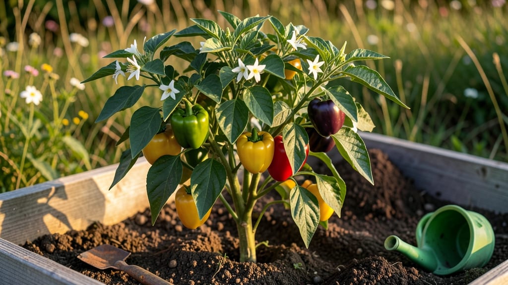 Large Bell Pepper Plants: Vertical Space Maximizers for Year-Round Harvests